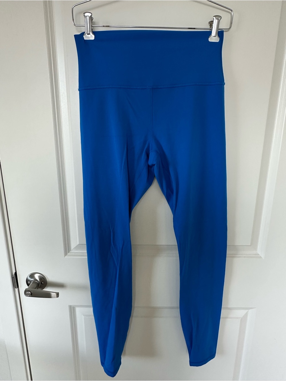 Blue High-Waist leggings